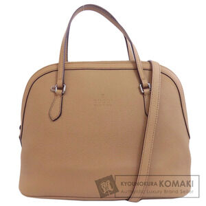 Gucci Dome satchel features embossed logo Tan Brown